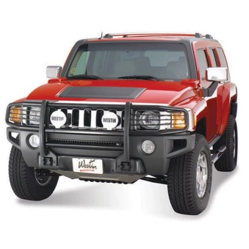 (1 BOX)06-10 HUMMER H3/H3T 1PC BLACK SPORTSMAN GRILLE GUARD