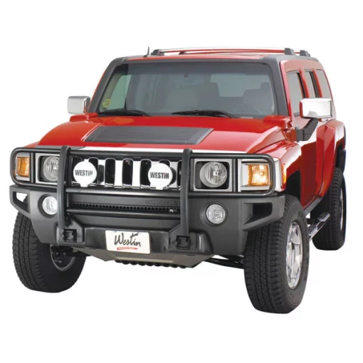 (1 BOX)06-10 HUMMER H3/H3T 1PC BLACK SPORTSMAN GRILLE GUARD