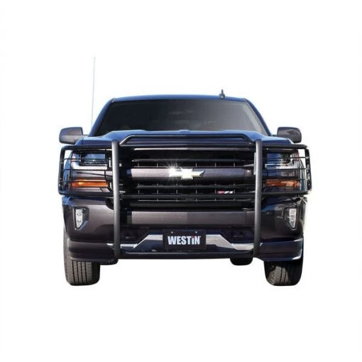 (1 BOX)07-13 SILVERADO 1500 1PC BLACK SPORTSMAN GRILLE GUARD