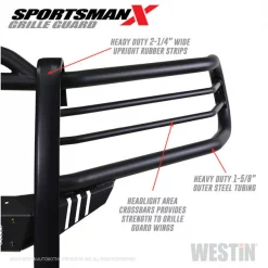 14-C 4RUNNER(EXCL LIMITED)SPORTSMAN X GRILLE GUARD TEXTURED BLACK