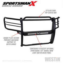 15-C F150 SPORTSMAN X GRILLE GUARD TEXTURED BLACK