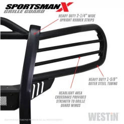 16-C TACOMA SPORTSMAN X GRILLE GUARD TEXTURED BLACK