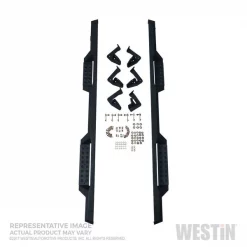 04-18 SILVERADO/SIERRA 1500 CREW CAB; 2500/3500 CREW CAB HDX DROP STEPS TEXTURED BLK