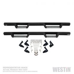 14-C 4RUNNER TRAIL EDITION/4RUNNER SR5/TRD HDX STAINLESS DROP NERF BARS TXT BLK