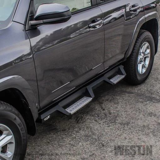 14-C 4RUNNER TRAIL EDITION/4RUNNER SR5/TRD HDX STAINLESS DROP NERF BARS TXT BLK
