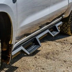 Westin Automotive 19-C SILVERADO/SIERRA 1500/20-C SILVERADO/SIERRA 2500/3500 CREW CAB TXT BLACK HDX DROP NERF BARS 8 19-C SILVERADO/SIERRA 1500/20-C SILVERADO/SIERRA 2500/3500 CREW CAB TXT BLACK HDX DROP NERF BARS