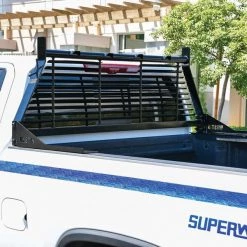 99-18 SILVERADO/SIERRA/04-C F150/07-C TUNDRA HDX LOUVERED HEADACHE RACK BLACK