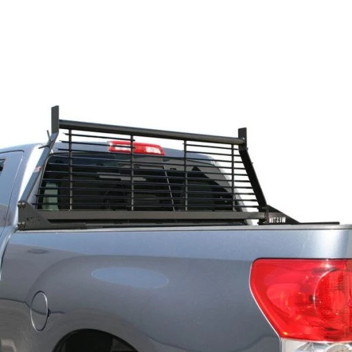 99-18 SILVERADO/SIERRA/04-C F150/07-C TUNDRA HDX LOUVERED HEADACHE RACK BLACK