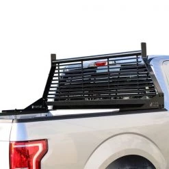 99-18 SILVERADO/SIERRA/04-C F150/07-C TUNDRA HDX LOUVERED HEADACHE RACK BLACK