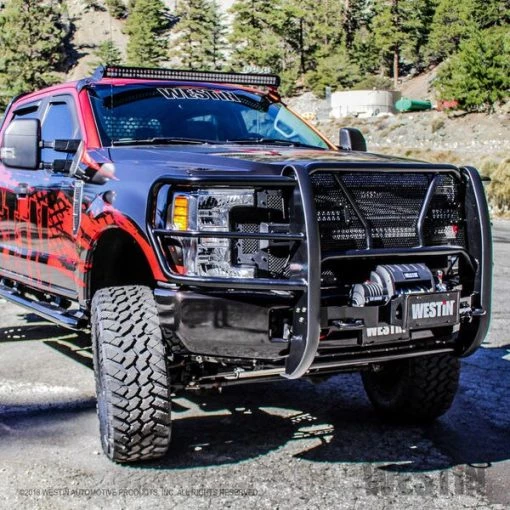 17-18 F250/F350 SUPER DUTY HDX WINCH MOUNT GRILLE GUARD – BLACK (BOX 1 OF 2)