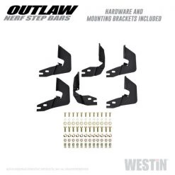 14-18 SILVERADO/SIERRA 1500/15-C SILV/SIERRA 2500/3500 CREW TEXTURED BLACK OUTLAW NERF STEP BARS