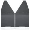 Husky Liner 73-16 CHEVROLET, DODGE KICK BACK MUD FLAPS FRONT 12IN WIDE - BLACK TOP