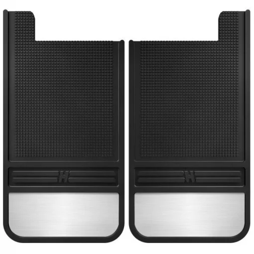 RUBBER REAR MUD FLAPS – 12IN W/ WEIGHT MUDDOG MUD FLAPS