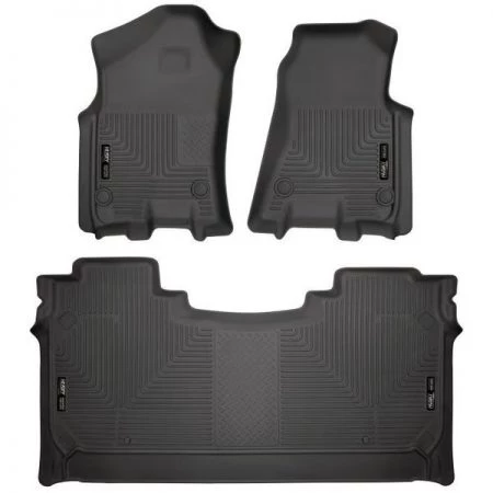 Husky Liner 19-C RAM 1500 CREW CAB FRONT & 2ND SEAT FLOOR LINERS WEATHERBEATER SER