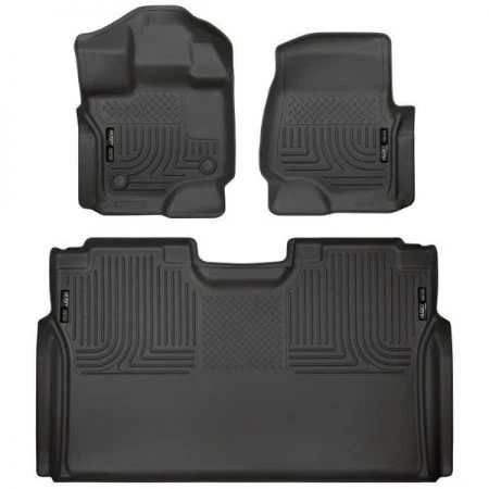 Husky Liner 15-C F150 SUPERCREW FRONT & 2ND SEAT FLOOR LINERS WEATHERBEATER SERIES