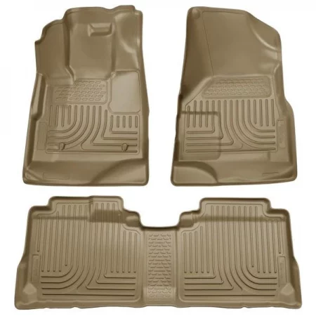 Husky Liner 10-15 SRX CUSTOM MOLDED FRONT & 1 PC SECOND SEAT FLOOR LINERS TAN