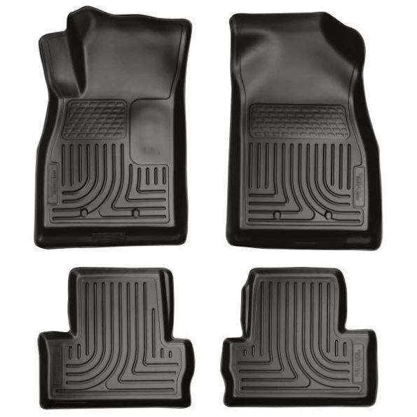 11-15 VOLT CUSTOM MOLDED FRONT & 2ND SEAT FLOOR LINERS BLACK