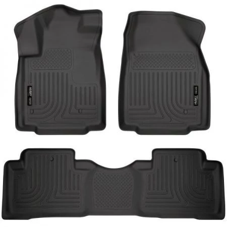 Husky Liner 09-15 PILOT WEATHERBEATER FRONT/2ND SEAT FLOOR LINERS BLACK