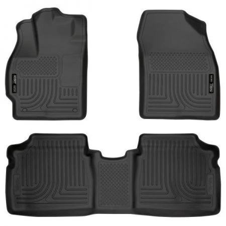 Husky Liner 10-14 PRIUS CUSTOM MOLDED FRONT/2ND SEAT FLOOR LINERS BLACK