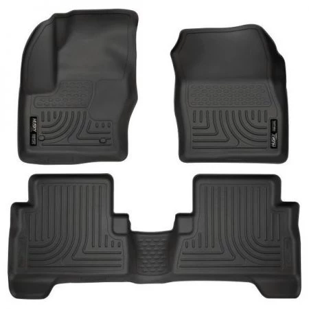 Husky Liner 13-C ESCAPE WEATHERBEATER FRONT & 2ND SEAT FLOOR LINER BLACK