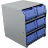 Kargo Master 6 STACKED SMALL PARTS BINS IN STEEL SHELF CABINET