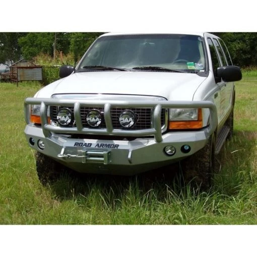 99-04 FORD SUPER DUTY FRONT STEALTH WINCH BUMPER, TITAN II GUARD, SATI