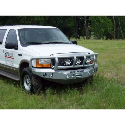 99-04 FORD SUPER DUTY FRONT STEALTH WINCH BUMPER, TITAN II GUARD, SATI