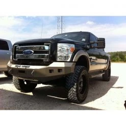 11-16 FORD SUPER DUTY FRONT STEALTH WINCH BUMPER-SQUARE LIGHT HOLES FO