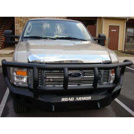 08-10 FORD SUPER DUTY FRONT STEALTH WINCH BUMPER, TITAN II GUARD, SATI