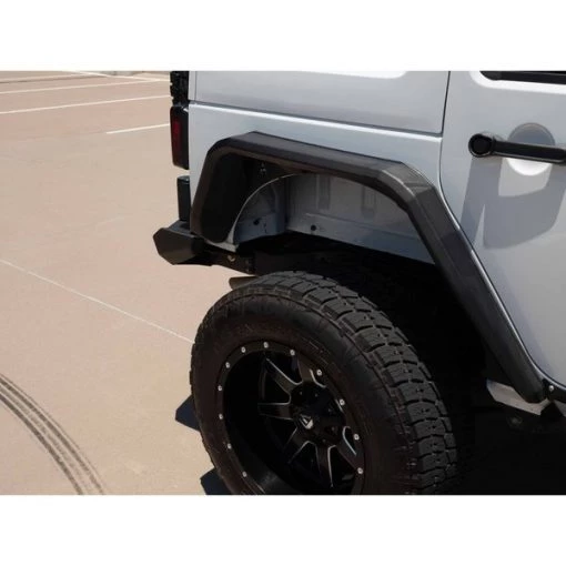 2007-2018 JKU STEALTH REAR FENDER FLARE BODY ARMOR – TEXTURE BLACK