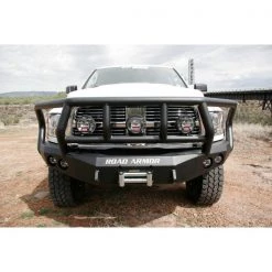 10-14 DODGE RAM HD FRONT STEALTH WINCH BUMPER, TITAN II GUARD, SATIN B