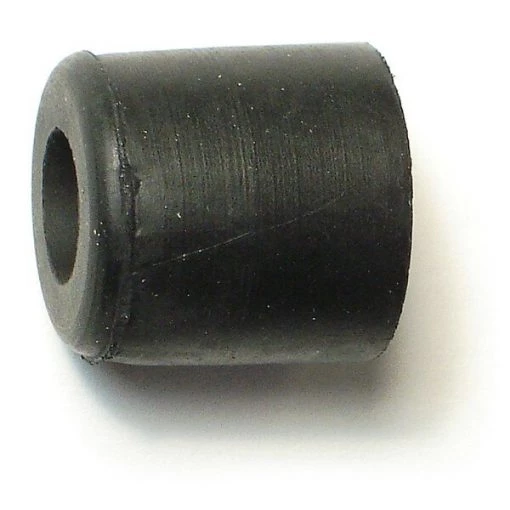 5/8" x 5/8" H Recessed Black Rubber Bumpers 10PK