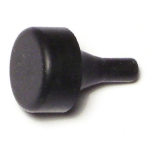 .6" x .3" Black Rubber Chrysler Bumpers 6PK