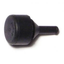 1/2" x 0.4" Black Rubber Bumpers 6PK