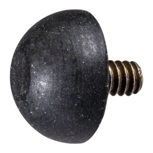 #6-32 x 1/2" Rubber Coarse Thread Male Spherical Bumper Mount 4PK