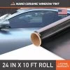 Motoshield Pro Nano Ceramic Tint Film 24 Inches x 10 Feet (5%)