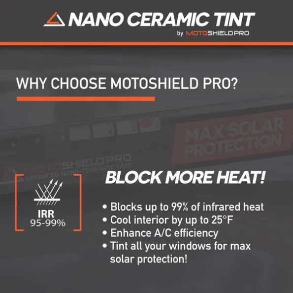 Nano Ceramic Window Tint Film for Auto, Car, Truck | 35% VLT (24” in x 100’ ft Roll)
