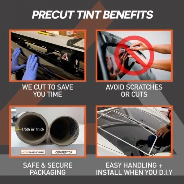 Precut Ceramic Tint Film, All Vehicles-RearWindshieldOnly, AnyTintShade