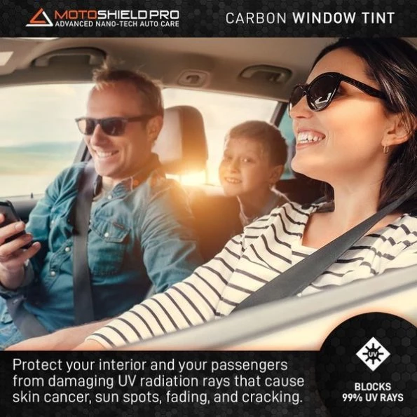Carbon Window Tint Film for Auto, Car, Truck | 50% VLT (36” in x 25’ ft Roll)