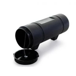 Round Document Holder for commercial trucks & vehicles, 3.5" diameter x 12.5" length, black