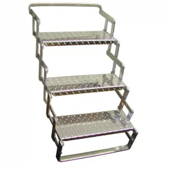 C.R. Brophy AS03 Aluminum Scissor Steps – 3 Step, 24" – 30" Vert. Ext.