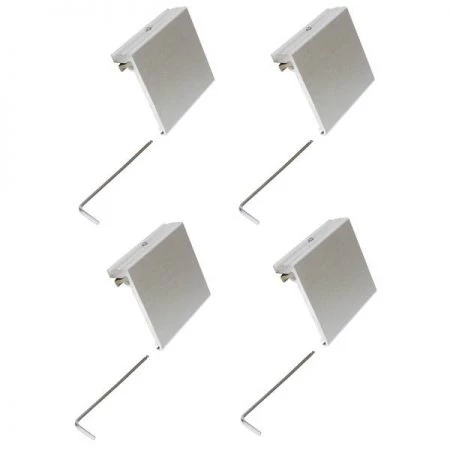 Extreme Max 3005.4113.4 Aluminum Slider Base Crestliner SureMount Gunnel System (2161445)-Pack of 4