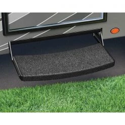 PREST-O-FIT 2-0222 Trailhead Universal RV Step Rug – 22", Harbor Gray