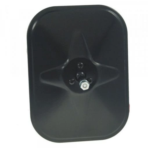 MIRROR-BLACK-ROLLED-RIM W/BALL SWIVEL