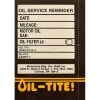 Motormite Oil Change Sticker-Door, 65288