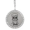 Barbie 60Th Etched Pendant
