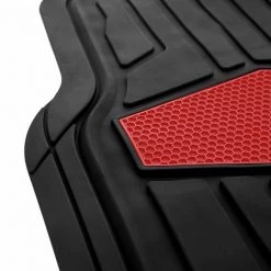 4 Pc Sport Rubber Blk/Red