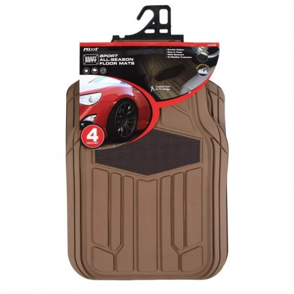 4 Pc Sport Rubber Tan/Brn