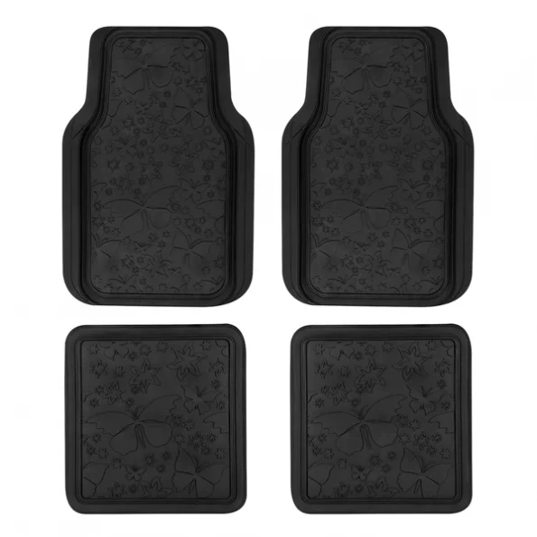 Lunna Butterfly Floor Mat 4Pc 1 Butterfly Floor Mat 4Pc