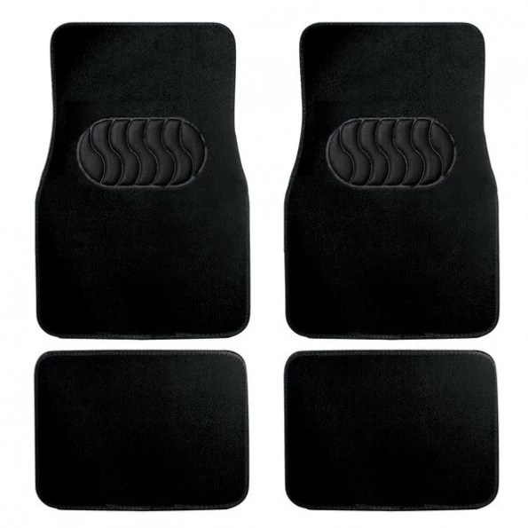 4 Pc. Luxury Carpet Black